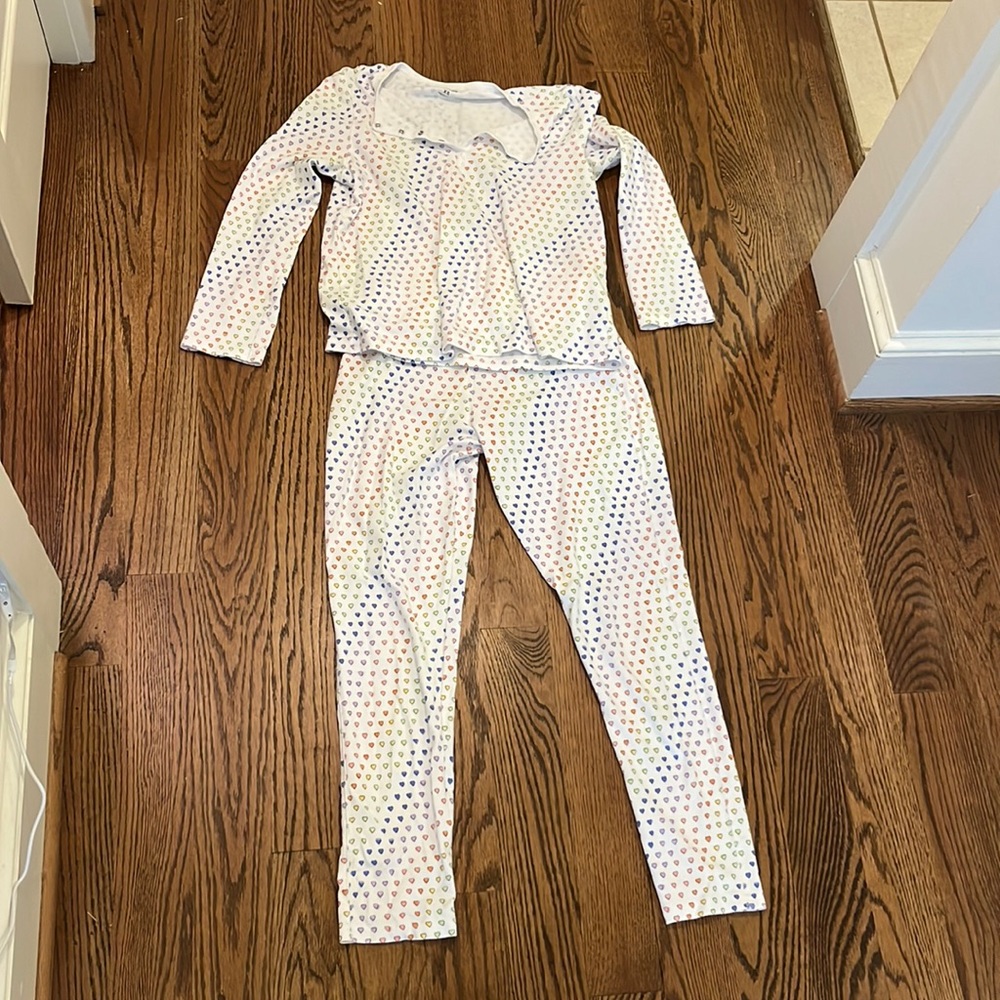 roller rabbit disco heart pajamas in xs